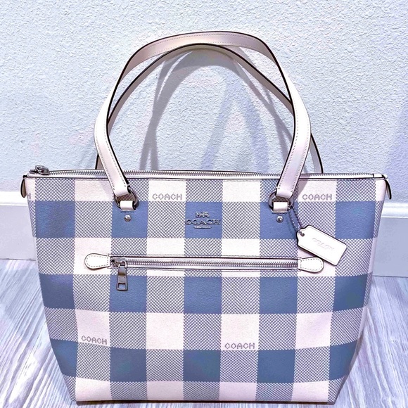 buffalo plaid coach purse